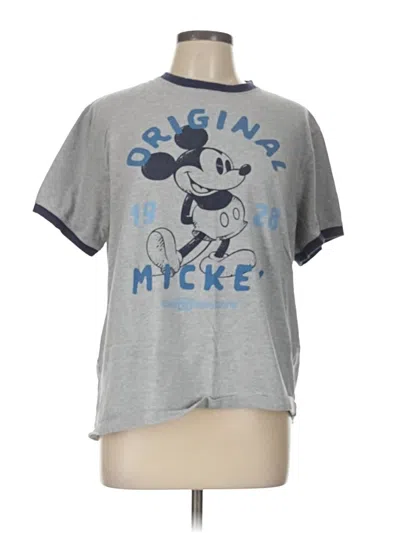 Pre-owned Disney Short Sleeve T-shirt In Gray