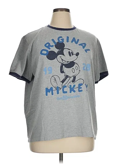 Pre-owned Disney Short Sleeve T-shirt In Gray