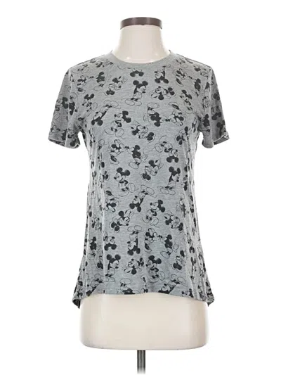Pre-owned Disney Short Sleeve T-shirt In Gray
