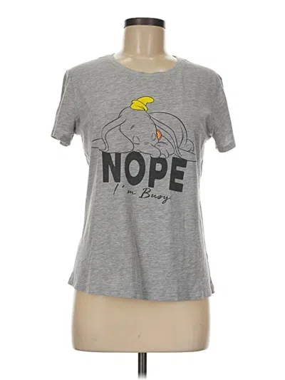 Pre-owned Disney Short Sleeve T-shirt In Gray