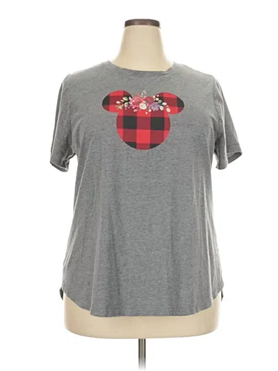 Pre-owned Disney Short Sleeve T-shirt In Gray