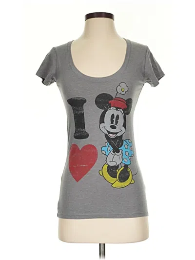 Pre-owned Disney Short Sleeve T-shirt In Gray