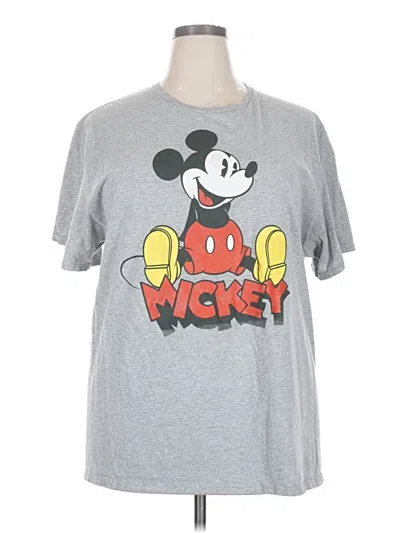 Pre-owned Disney Short Sleeve T-shirt In Gray