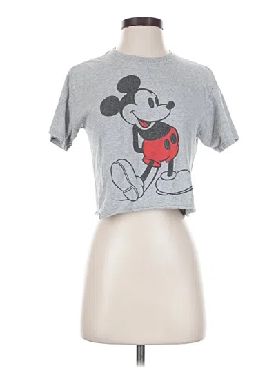 Pre-owned Disney Short Sleeve T-shirt In Gray
