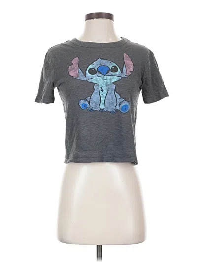 Pre-owned Disney Short Sleeve T-shirt In Gray