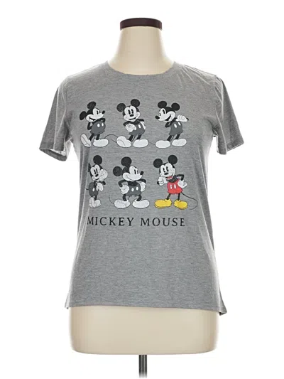 Pre-owned Disney Short Sleeve T-shirt In Gray