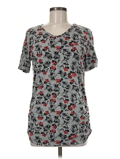 Pre-owned Disney Short Sleeve T-shirt In Gray