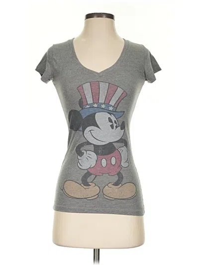 Pre-owned Disney Short Sleeve T-shirt In Gray
