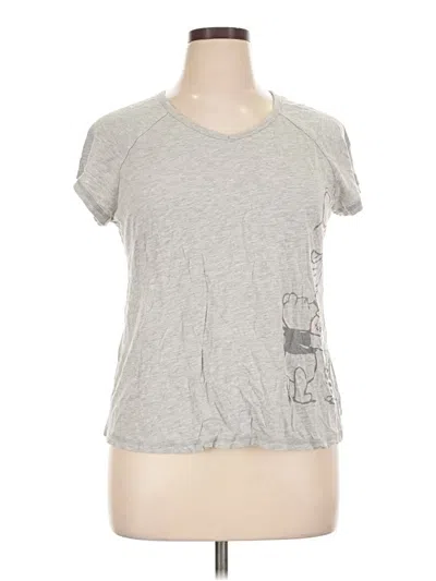 Pre-owned Disney Short Sleeve T-shirt In Gray