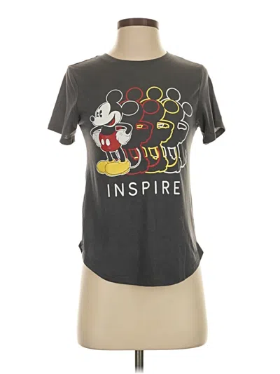 Pre-owned Disney Short Sleeve T-shirt In Gray