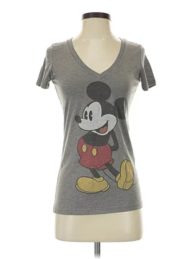 Pre-owned Disney Short Sleeve T-shirt In Gray