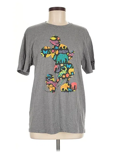 Pre-owned Disney Short Sleeve T-shirt In Gray