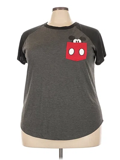 Pre-owned Disney Short Sleeve T-shirt In Gray
