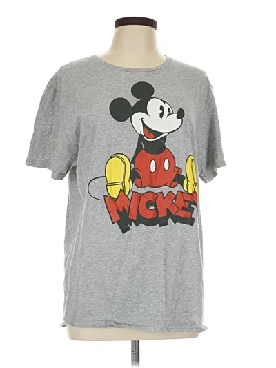 Pre-owned Disney Short Sleeve T-shirt In Gray