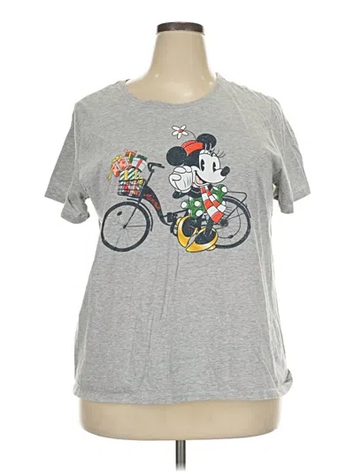 Pre-owned Disney Short Sleeve T-shirt In Gray
