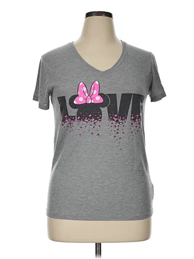 Pre-owned Disney Short Sleeve T-shirt In Gray