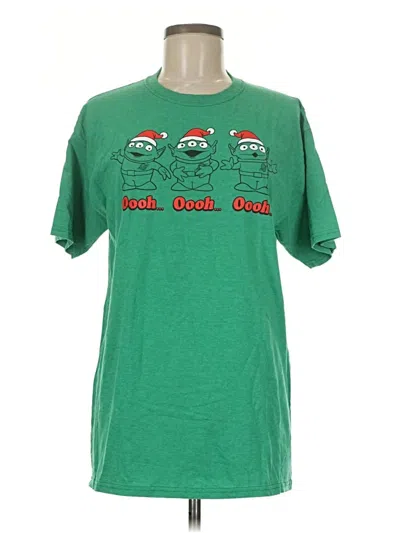 Pre-owned Disney Short Sleeve T-shirt In Green