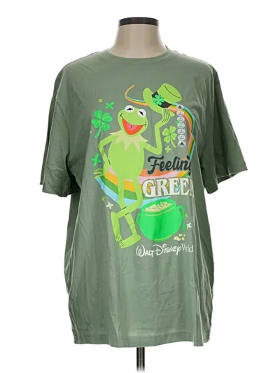 Pre-owned Disney Short Sleeve T-shirt In Green