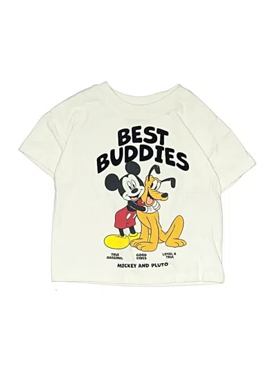 Pre-owned Disney Kids' Short Sleeve T-shirt In Ivory