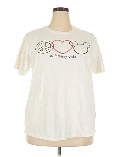 Pre-owned Disney Short Sleeve T-shirt In Ivory
