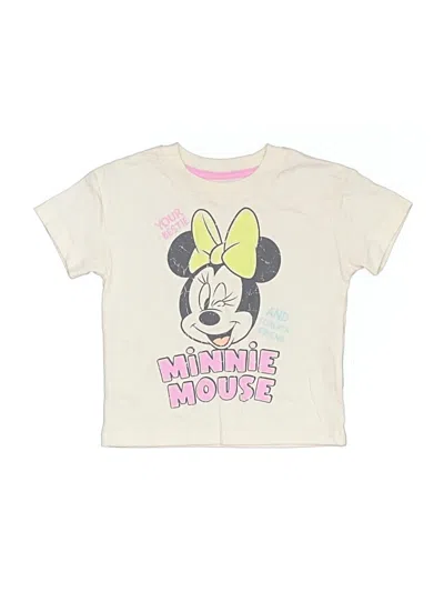 Pre-owned Disney Babies' Short Sleeve T-shirt In Ivory