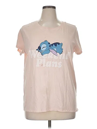 Pre-owned Disney Short Sleeve T-shirt In Pink