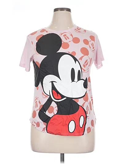 Pre-owned Disney Short Sleeve T-shirt In Pink