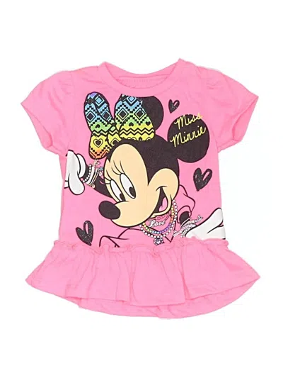 Pre-owned Disney Babies' Short Sleeve T-shirt In Pink