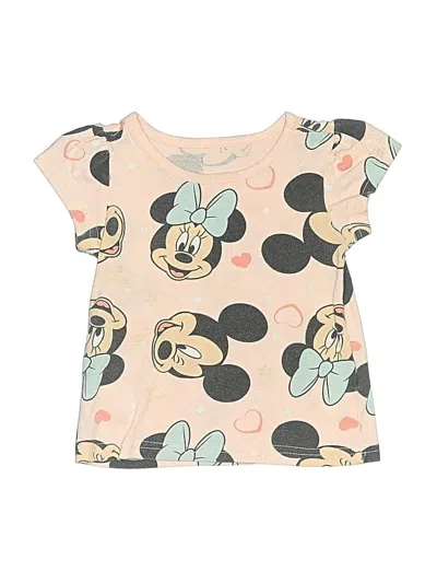 Pre-owned Disney Kids' Short Sleeve T-shirt In Pink