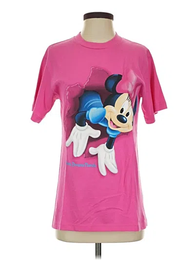 Pre-owned Disney Short Sleeve T-shirt In Pink