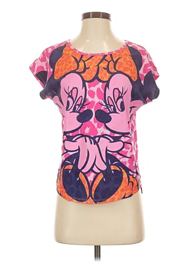 Pre-owned Disney Short Sleeve T-shirt In Pink