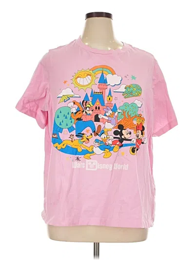 Pre-owned Disney Short Sleeve T-shirt In Pink