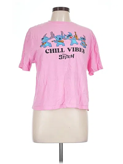 Pre-owned Disney Short Sleeve T-shirt In Pink