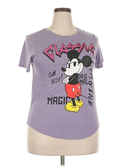 Pre-owned Disney Short Sleeve T-shirt In Purple