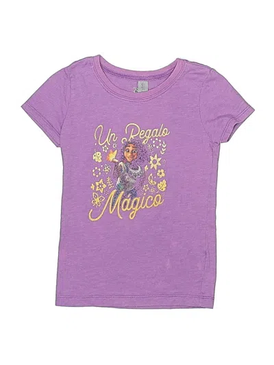Pre-owned Disney Kids' Short Sleeve T-shirt In Purple