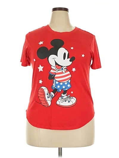 Pre-owned Disney Short Sleeve T-shirt In Red
