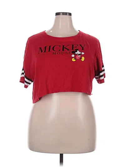 Pre-owned Disney Short Sleeve T-shirt In Red