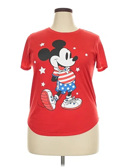 Pre-owned Disney Short Sleeve T-shirt In Red