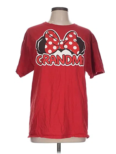 Pre-owned Disney Short Sleeve T-shirt In Red