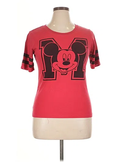 Pre-owned Disney Short Sleeve T-shirt In Red