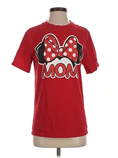 Pre-owned Disney Short Sleeve T-shirt In Red