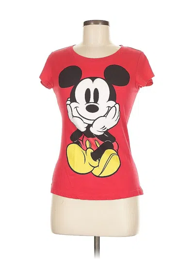 Pre-owned Disney Short Sleeve T-shirt In Red