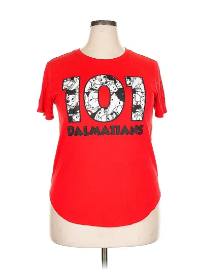 Pre-owned Disney Short Sleeve T-shirt In Red