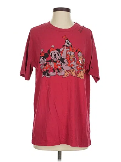 Pre-owned Disney Short Sleeve T-shirt In Red