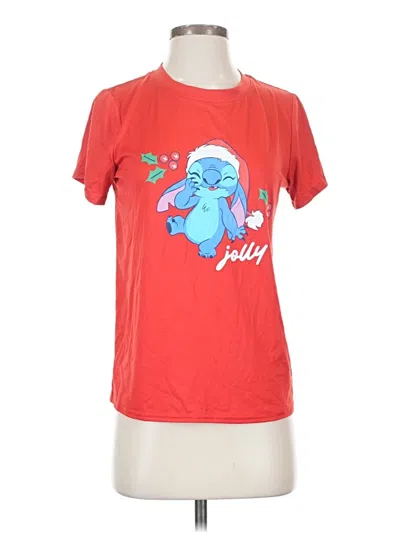 Pre-owned Disney Short Sleeve T-shirt In Red