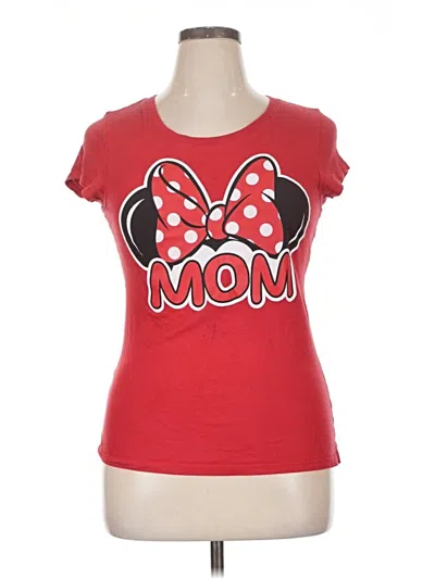 Pre-owned Disney Short Sleeve T-shirt In Red