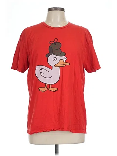 Pre-owned Disney Short Sleeve T-shirt In Red