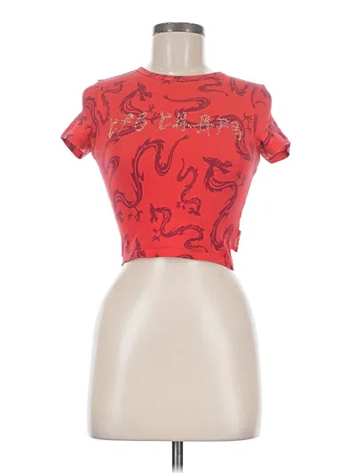 Pre-owned Disney Short Sleeve T-shirt In Red