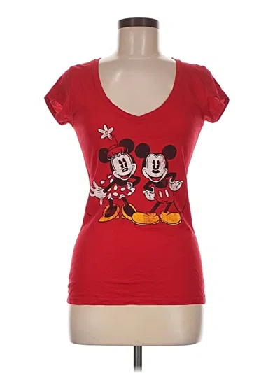 Pre-owned Disney Short Sleeve T-shirt In Red