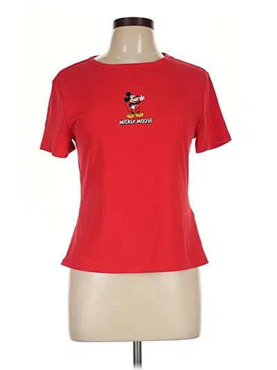 Pre-owned Disney Short Sleeve T-shirt In Red